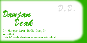 damjan deak business card