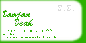 damjan deak business card